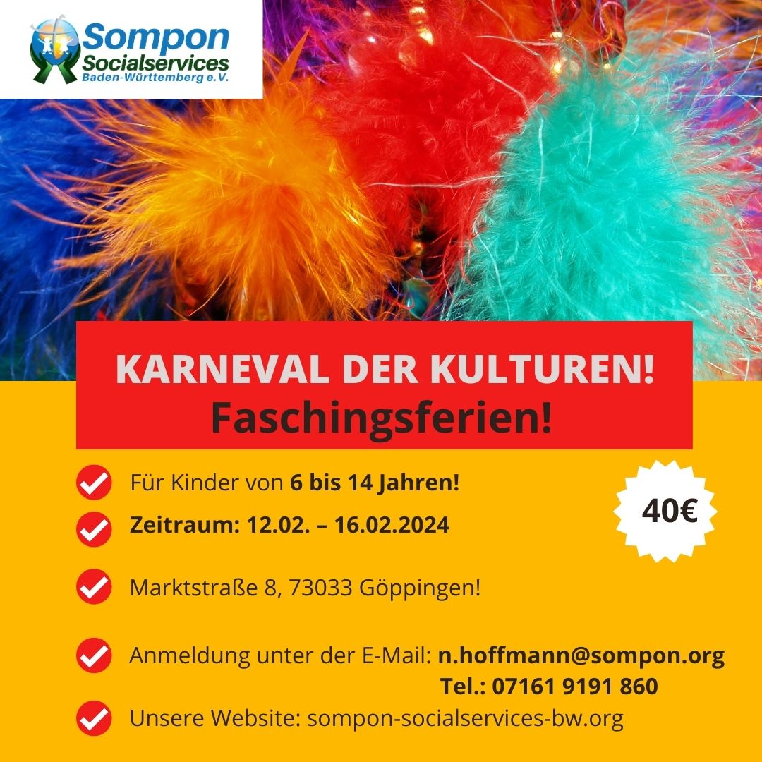 Read more about the article Faschings-Ferienprogramm “Karneval der Kulturen”